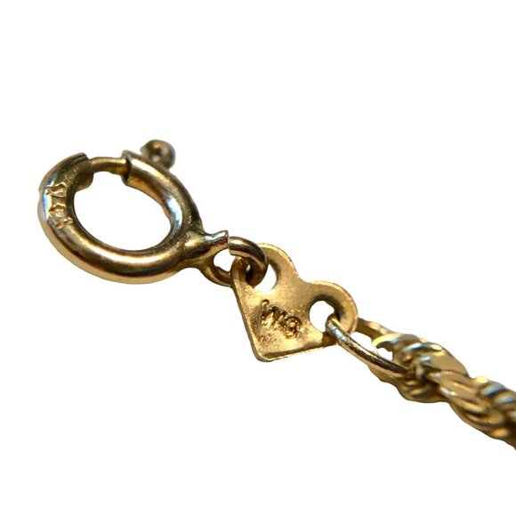 Authentic ORO 14K Solid Yellow Gold Bracelet Rope OR 1 gram NOT SCRAP - Picture 6 of 11